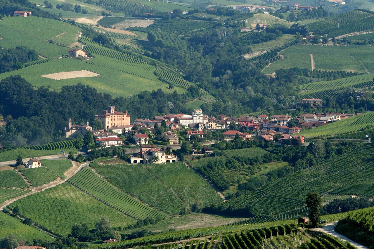 Barolo seen from La Morra